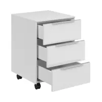 Cajonera de oficina Nevada 40 cm con 3 cajones blanca