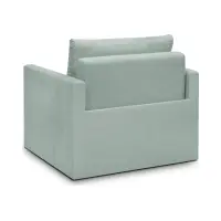 Sofá cama individual Bunio con arcón verde