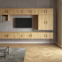 Стелаж MultiDo 80 см з 2 дверцятами світлий ательє