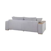 Sofá de tres plazas Peter cama con arcón de pana gris