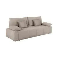 Sofá de tres plazas Hello convertible con arcón taupe