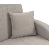 Sofá cama de dos plazas Poli con arcón beige