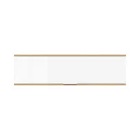 Szafka wisząca Zele 135 cm uchylna dąb wotan/biały połysk