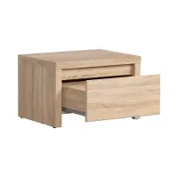 Mesita de noche Kaspian 51 cm con cajón roble sonoma