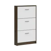 Zapatero Nepo Plus 70 cm con 3 puertas roble noble/blanco