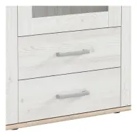 Vitrina Romance 156 cm con 3 puertas y 2 cajones alerce sibiu claro