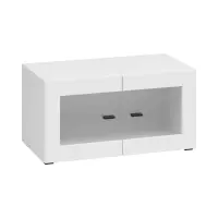 Vitrina System 64 de 2 puertas blanca