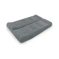 Sofá cama de tres plazas Viola con contenedor gris