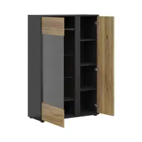 Витрина Luen 95 см дуб тегола/дуб маувелла