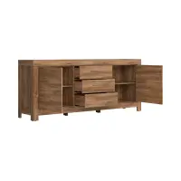 Cómoda Gent 200 cm con 2 puertas y 3 cajones roble stirling