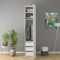 Armario de una puerta Flex 50 cm blanco