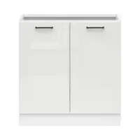 Mueble de cocina inferior Junona Line 80 cm brillo tiza