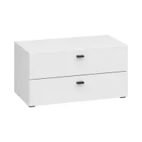 Cómoda System 64 con 2 cajones blanca
