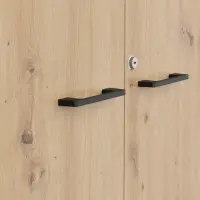 Librería con cerradura Space Office 80 cm con 2 puertas roble artisan