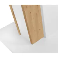Mesa extensible Zalder 120/160x68 roble artisan/blanco