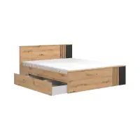 Cama Vabres 160x200 roble artisan lamas
