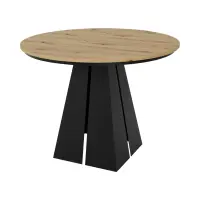 Mesa extensible Lorian 100-176/76 roble artisan negro