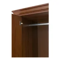Armario de dos puertas Kent 110 cm con cajón castaño