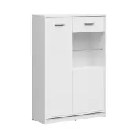 Vitrina Nepo Plus 90 cm con 2 puertas blanco