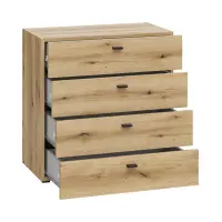 Cómoda System 64 con 4 cajones roble coast evoke