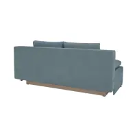 Sofá de tres plazas Street IV plegable con arcón azul