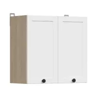 Armario de cocina superior Junona Line 60 cm con 2 puertas roble bernstein/blanco