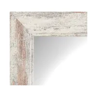 Espejo de pared en marco White Antique 66x186 cm blanco
