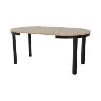 Mesa extensible Bernardin NEO 100-176/76 roble artisan/negro