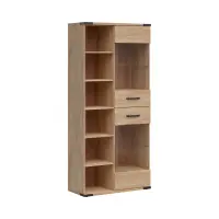 Vitrina Lara 90 cm con 2 puertas fresno belarus