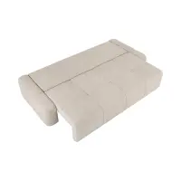 Sofá de tres plazas Hello convertible con arcón beige claro