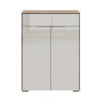 Комод Nevada 81 см с 2 дверцами и ящиком дуб флагстафф темный