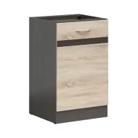 Mueble bajo de cocina Junona Line 50 cm izquierdo roble sonoma