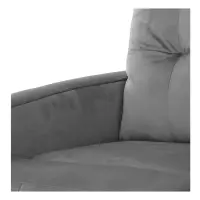 Sillón tradicional Monti con función relax gris