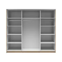 Armario de puertas correderas Tetrix 220 cm roble wotan