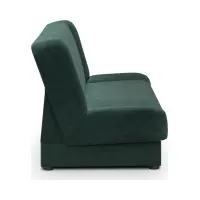 Sofá cama de tres plazas Lami con arcón verde