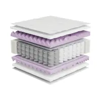 Spring mattress multipocket Mimas Multi Silver 90x200 H3