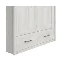 Armario de dos puertas Luca Baby con cajones alerce sibiu claro