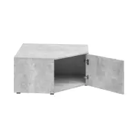 Estantería de esquina MultiDo 71,5x71,5 cm con puertas atelier claro