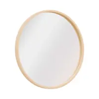 Espejo de pared en marco Circle 64,5 cm redondo marrón
