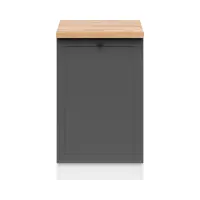 Armario de cocina inferior Junona Line 50 cm izquierdo grafito con encimera