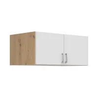 Altillo para armario Brando 91 cm con 2 puertas roble artisan/blanco