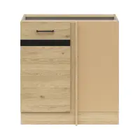 Armario de cocina inferior de esquina Junona Line derecho roble bernstein para rincón 100x60 cm
