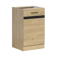 Mueble bajo de cocina Junona Line 50 cm derecha con puerta roble bernstein