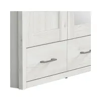 Armario de tres puertas Luca Juzi con espejo y cajones alerce sibiu claro