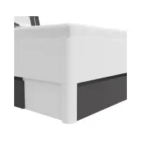 Кровать Saturn 140x200 с 3 ящиками белый/графит