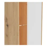 Estantería Gap 52 cm con puertas y 3 estantes roble artisan/blanco