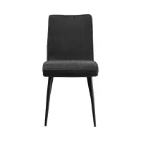 Silla tapizada Lena gris oscuro