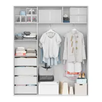 Armario de puertas correderas Flex 180 cm blanco