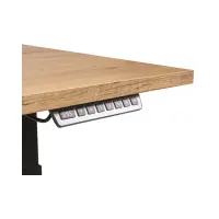 Escritorio de esquina con regulación eléctrica Space Office 160 cm derecho roble artisan