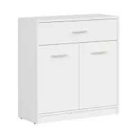 Cómoda Nepo Plus 80 cm con 2 puertas y un cajón blanca